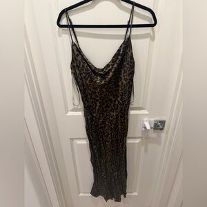 Zara Satin Midi Dress